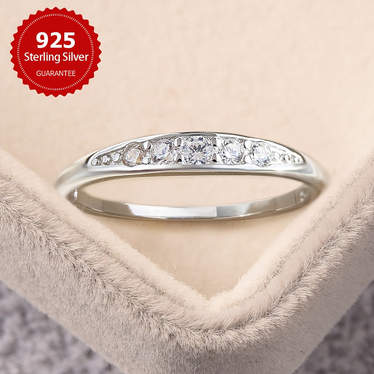 1pc S925 Sterling Silvery Engagement Wedding Band Rings Easy Plain Ring Design Women'S Fashion Gift Wedding Anniversary Valentine'S Day Birthday Women Jewelry Exquisite Gift Wedding Season Jewelry Anniversary Stackable Promise Ring