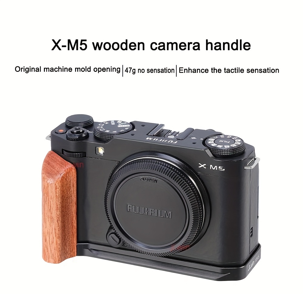 L Plate Fuji M1 Fuji Wooden Camera Handle Grip Fuji Xm5 Quick