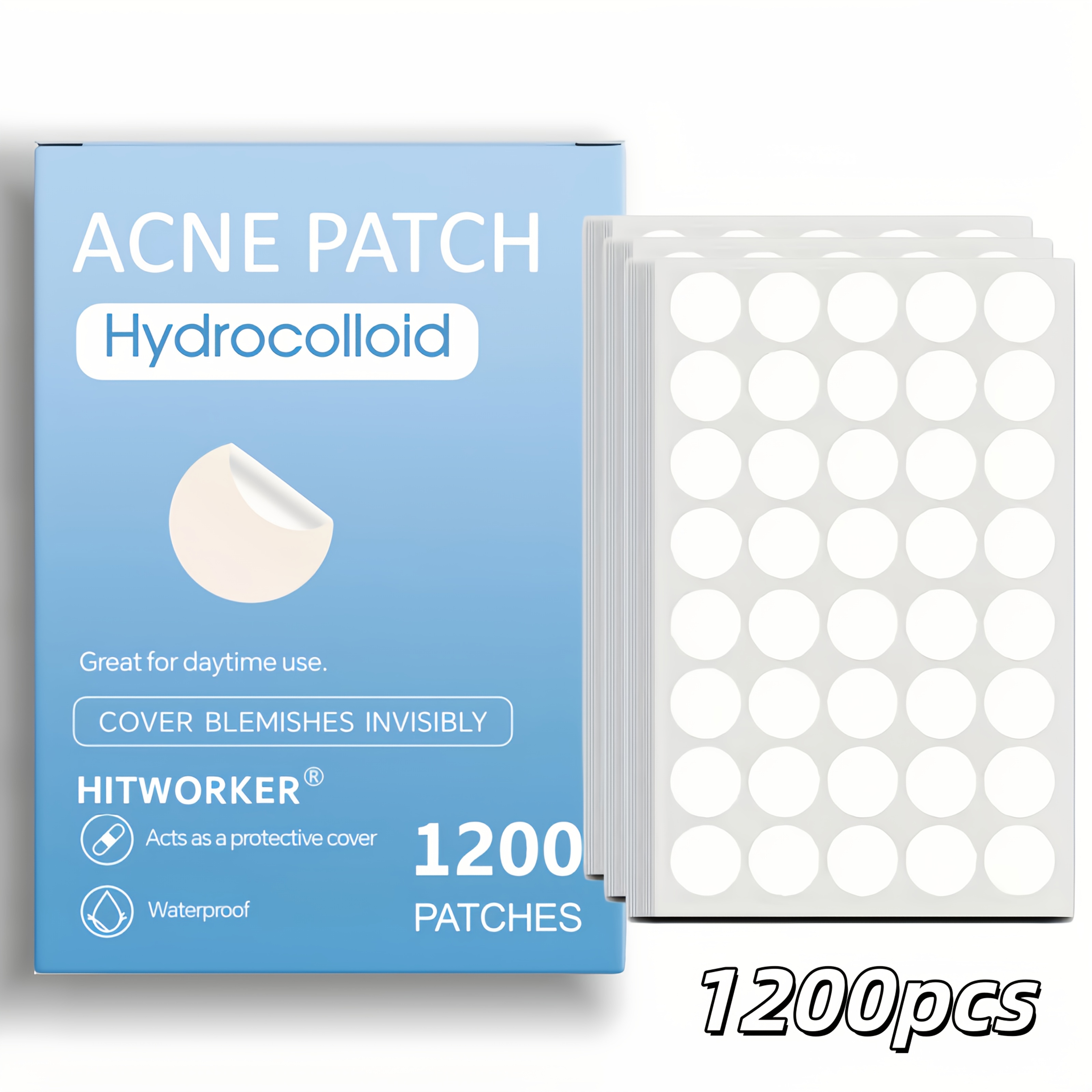 160/640/1200pcs Hydrocolloid Facial Concealer Patches