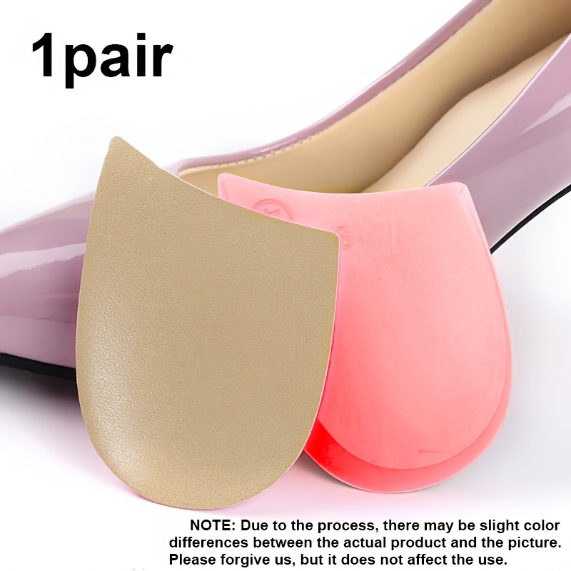 Image of 1 Pair Pink Silicone Foot Heel Insoles Plantar Cushion Comfortable Lightweight Shoe Pads Foot Massage Unisex