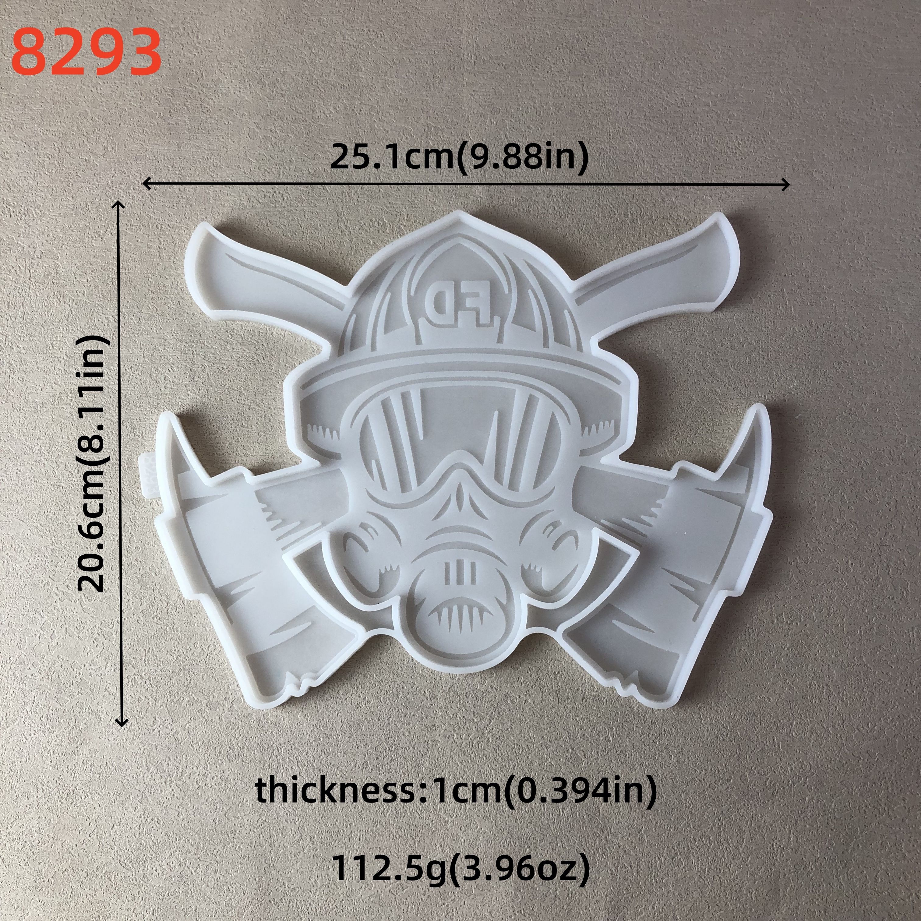 Firefighter Silicone Mold For Diy Wall Decor - Epoxy Resin & Plaster Casting Mold For Living Room And Bedroom
