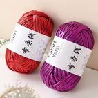 3pcs 120 fabric strips glittery thick synthetic leather vibrant colors for diy crafts crochet bags mats handmade projects craft yarn craft supplies decorative crafting durable craft material