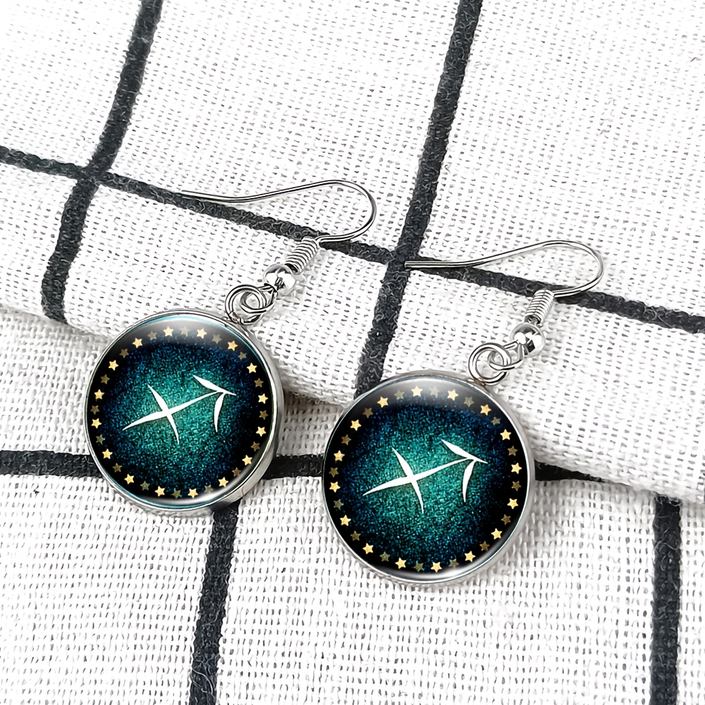 4pc Gemini Constellation Jewelry Set, Necklace, Bracelet, Earrings