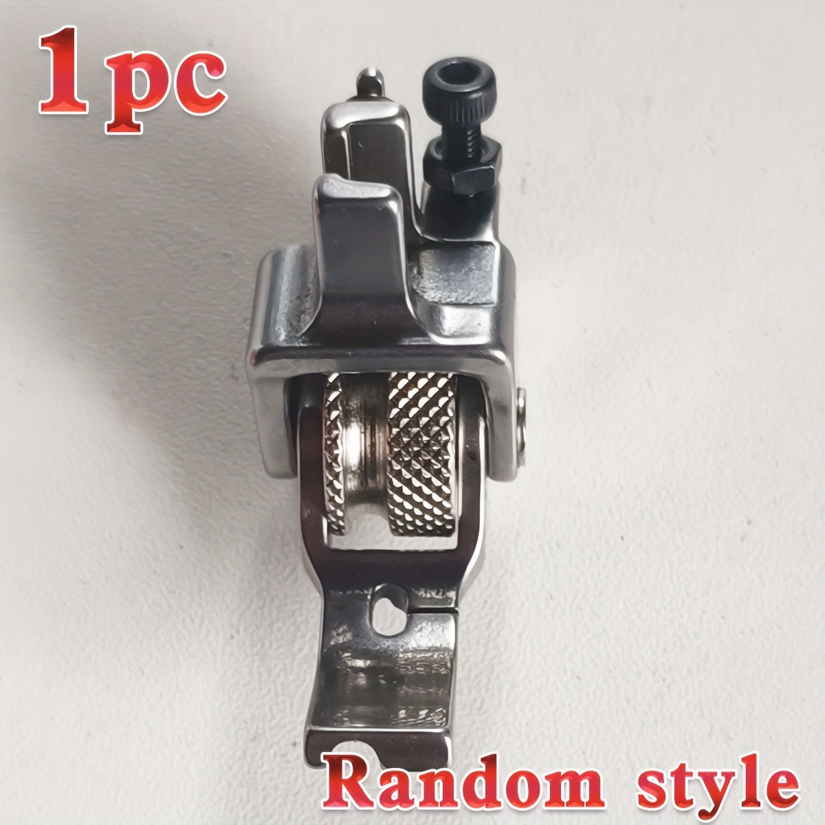 TEMU (1 pz) Carrello Piatto con Scanalatura, Pregiudicatore a Rullo con Incorporata, Macchina da Cucire Industriale per Vestiti, Pelle, Tende,