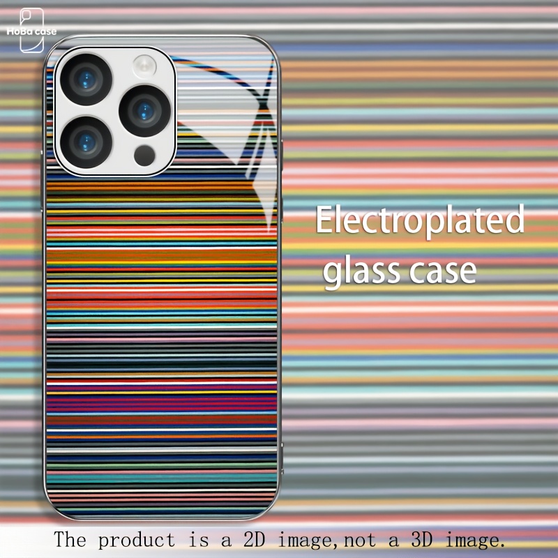 TEMU Phone Case - 2d Flat Pattern Phone Case, Suitable For Iphone 17/17air/16/15/14/13/12/11/7/8/plus/pro//mini/ Xr X/xs All-inclusive Phone Cover,