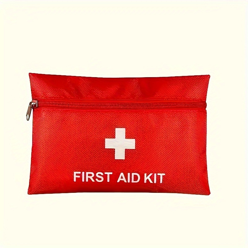 Complete First Aid Kit for Home, Car, Camping & Hiking - Includes Scissors and Tweezers | Portable & Durable | Multi-Purpose Outdoor Use | Red, Camping Essentials, Emergency Preparedness, Compact Design, Lightweight Kit, Sturdy Construction, Highquality Materials, Survival Gear, Home Safety, Outdoor Enthusiasts, First Aid Kit Fully Stocked, First Aid Kit For Salon, First Aid Kit, First Aid Kit, First Aid Kit Accessory, Emergency Pouch, Camping Supplies, Emergency Kit, Medicine