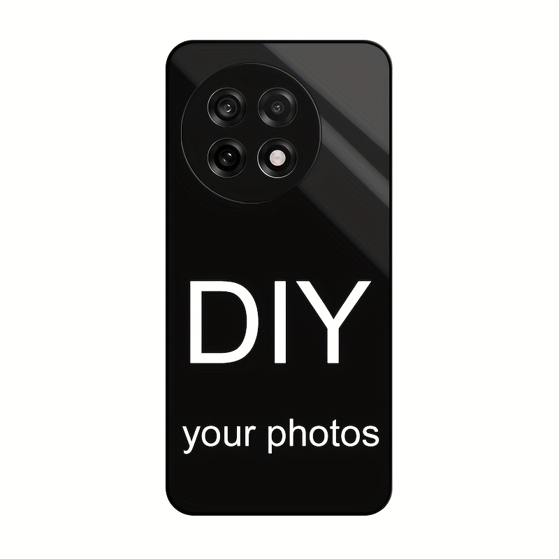 TEMU Phone Case - Custom Patterned Photo Phone Cases For Oneplus 13 T/r/12/11/ With Diy Background Images, Featuring A High-definition Glossy Effect