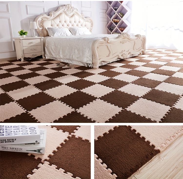 home use spliced carpet bedroom whole floor living room balcony square floor mat bedside dirt resistant washable mat large area entrance bay window large size mat details 14