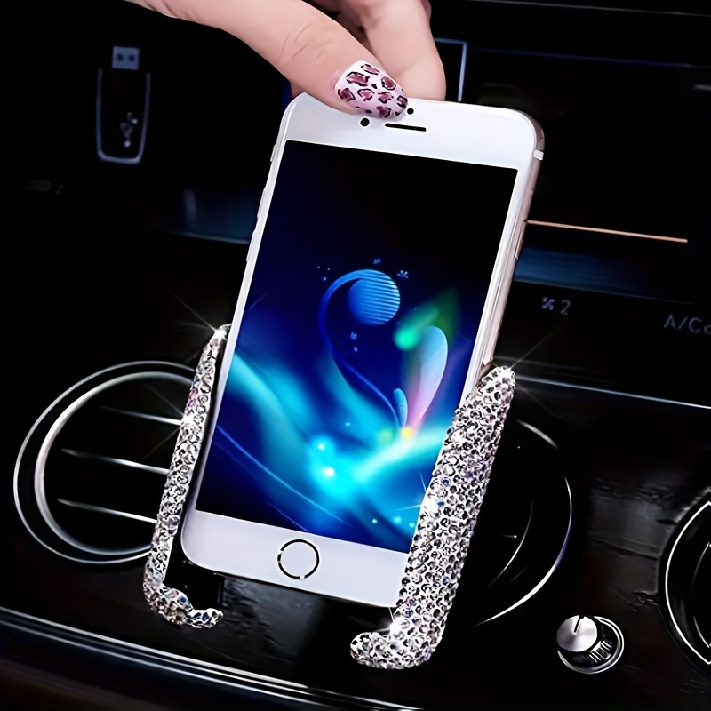 

1pc - Car Phone Holder Diamond, Vent Navigation Accessory