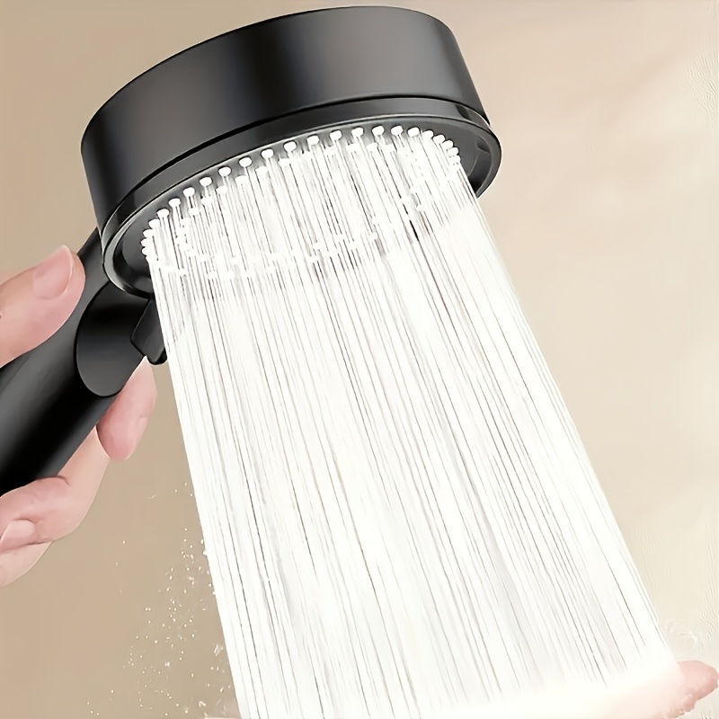 5 režimų pažangus aukšto slėgio rankinis dušo galvutė su 800% didesne vandens srautu, pagaminta iš plastiko, lengva ir patvari, lengvai montuojama, tinkama namams, RV, viešbučiui, reguliuojamas vandens srauto valdymas, būtinas daiktas namams