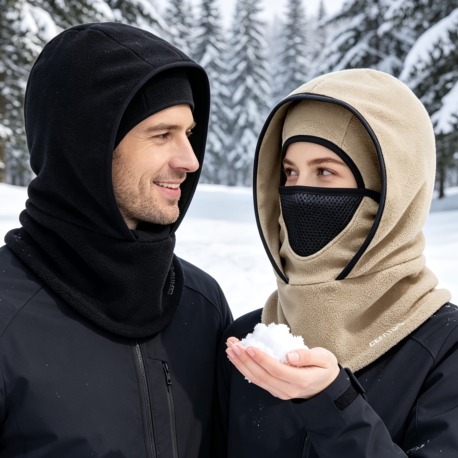 Winter Windproof Face Mask Hat with Neck Warmth and Ear Protection