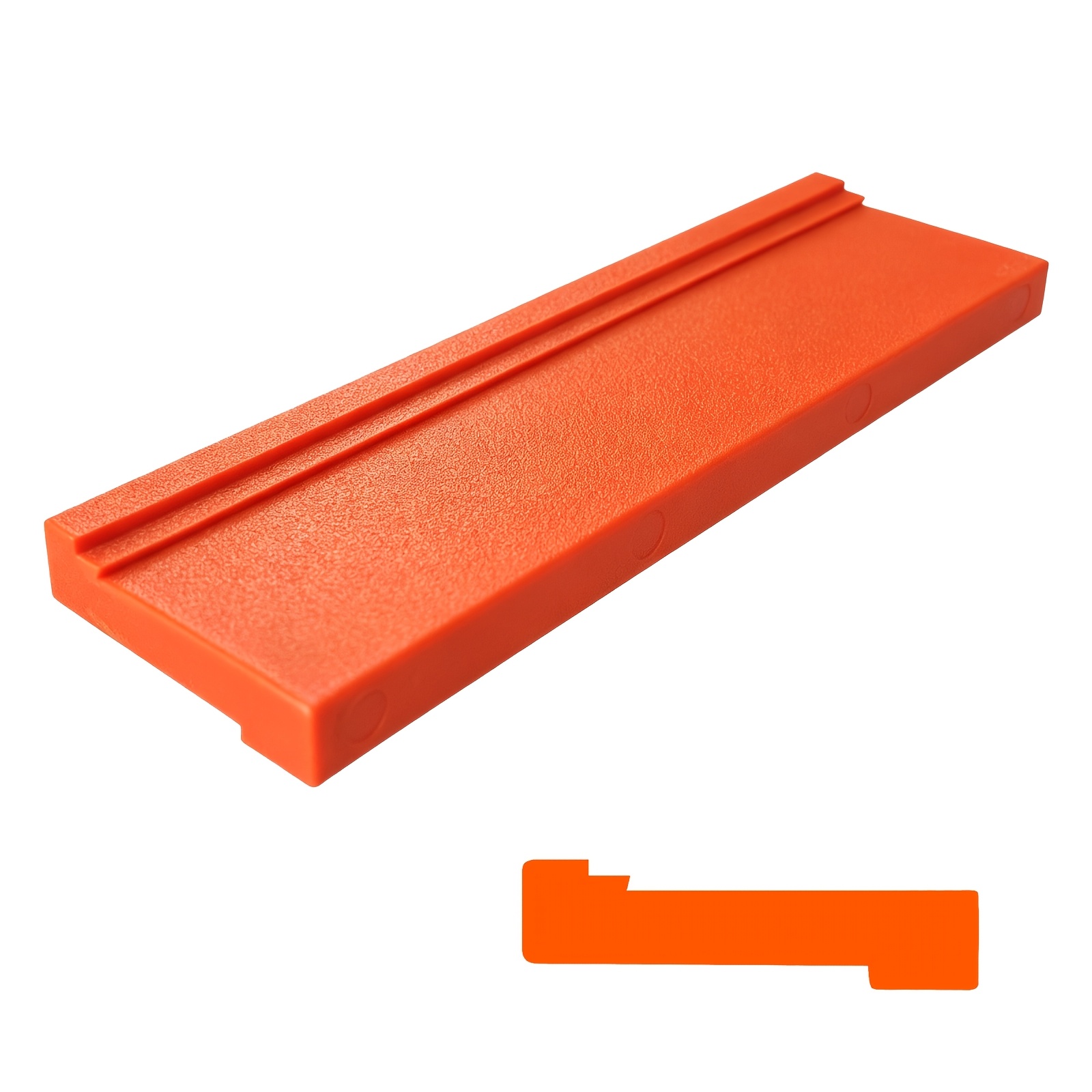 TEMU 1 pièce Bloc de percussion orange pour divers types de sols, bloc de solide pour de revêtements de sol stratifiés, en bois dur et en vinyle