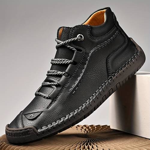 mens casual shoes ankle chukka boots slip on lightweight loafers top walking driving shoes for male