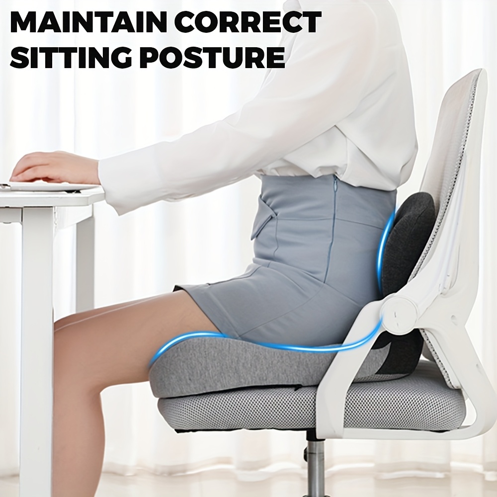 1pc seat cushion ergonomic premium cooling gel lumbar support cushion for car office breathable multicolor mesh backrest soft supportive back support pillow durable washable cushion for long sitting driving and desk work Product details 2