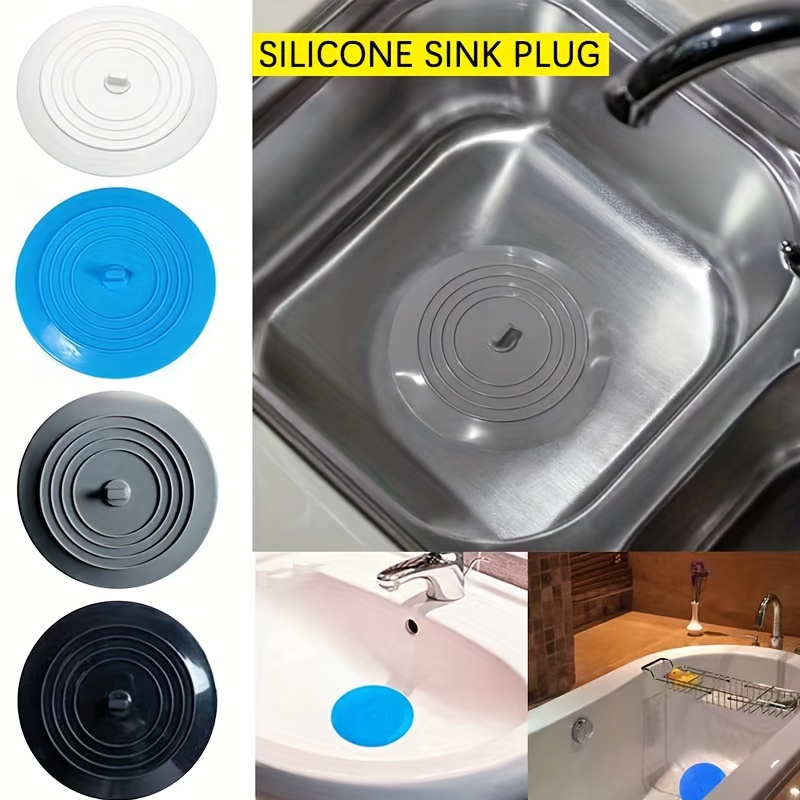 

Universal Silicone Sink Plug - 1 Pack Multipurpose Drain Stopper For Kitchen And Bathroom Sinks, Flexible Silicone Bathtub Strainer, Essential Home Accessories