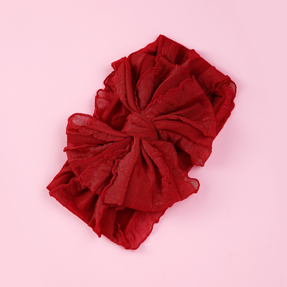 Image of 1/10pcs Children's Bow Decorated Headbands, Hair Accessories For Newborns, Toddlers, And Kids. Elastic And Warm, Suitable For Children Aged 0-3 And 3-6, For Daily Wear All Year Round