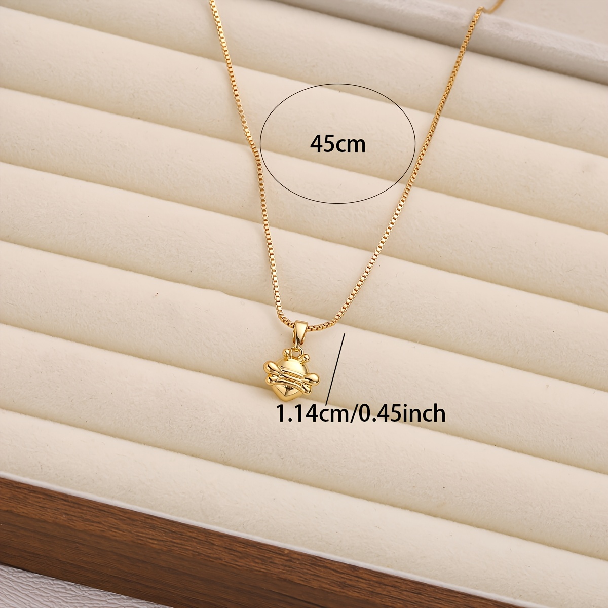 Copper Little Bee Necklace for Year-Round Wear