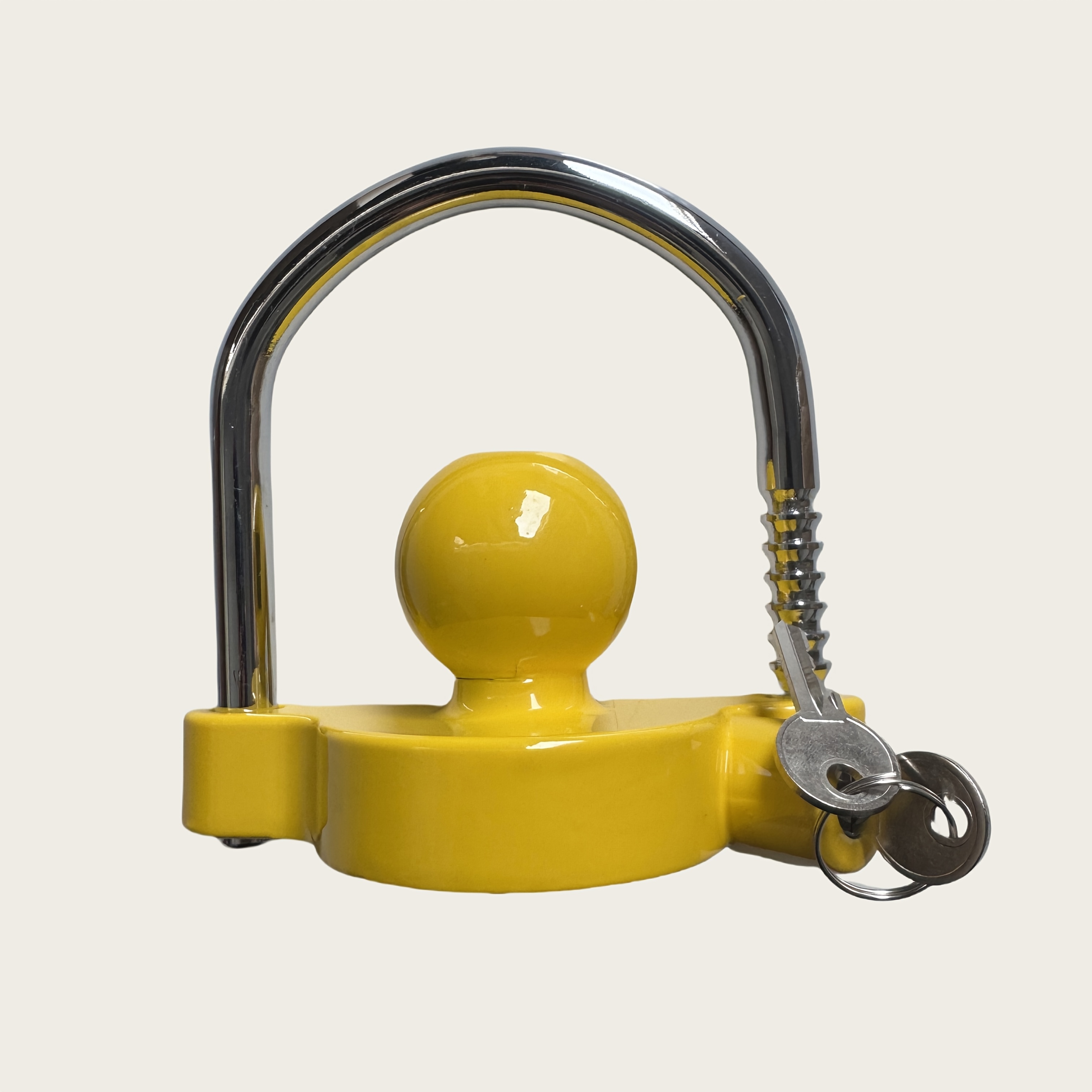 TEMU 1pc Rv Trailer Lock Flower Basket Lock Ball U-shaped Anti-theft Lock Rv Yacht Connector Lock Trailer Additions