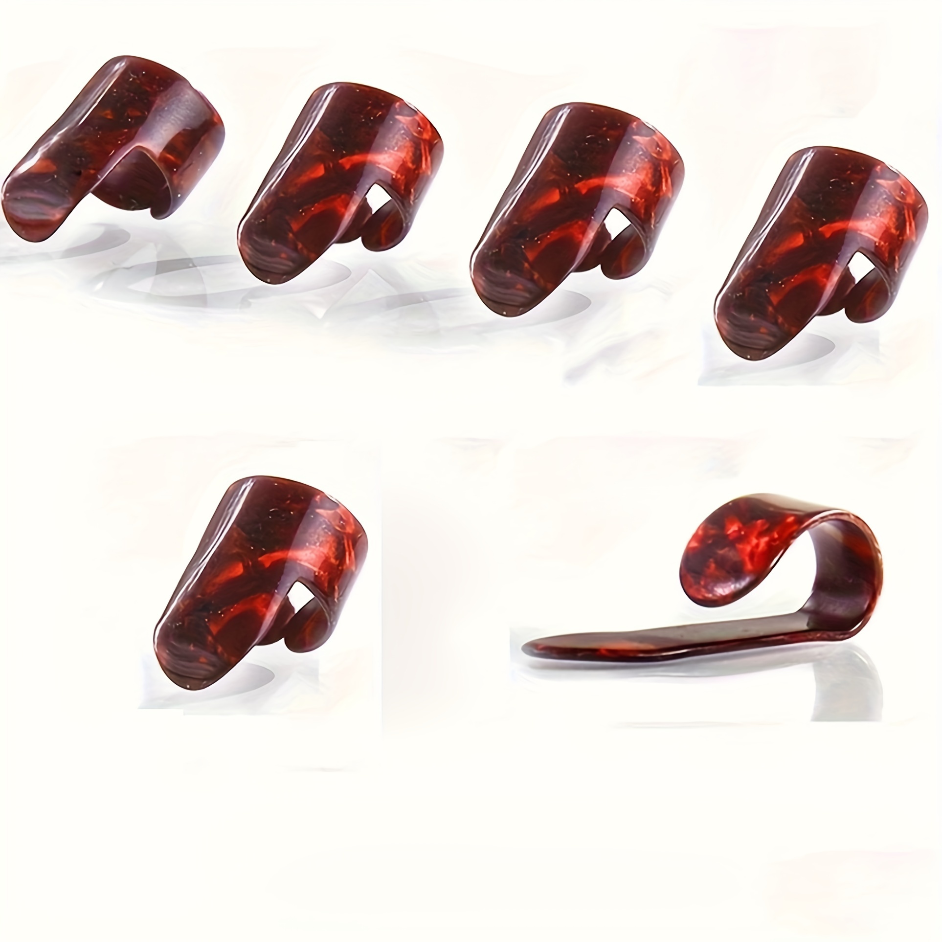 6pcs Thumb Picks And Finger Picks - Best For Fingerstyle Guitar, Banjo Or Ukulele.