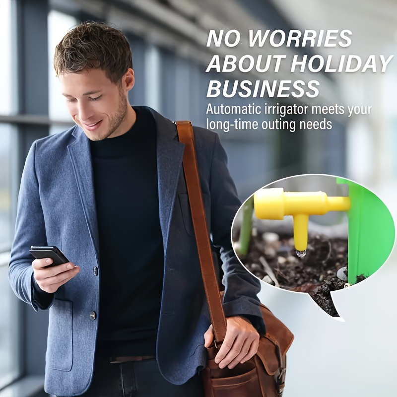 20pcs Five blues + five greens + 10 small accessories Automatic Self-Spraying Adjustable Plant Watering Nozzle with Slow Release Control Valve Switch for Outdoor and Vacation Plant Watering, Lazy Watering Artifact, Random Color