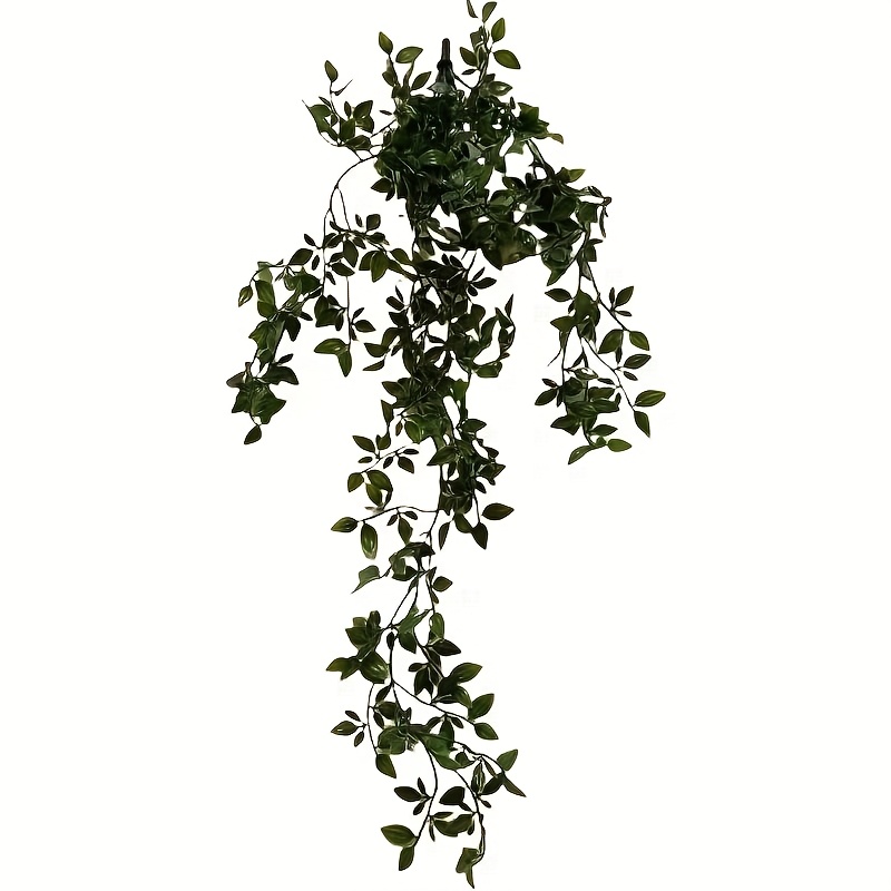 Image of 1 Artificial Hanging Plant, A Fake Plant Without A Flower Pot, Used For Decorating The Walls And Gardens Of A House, Bedroom, Or Garden