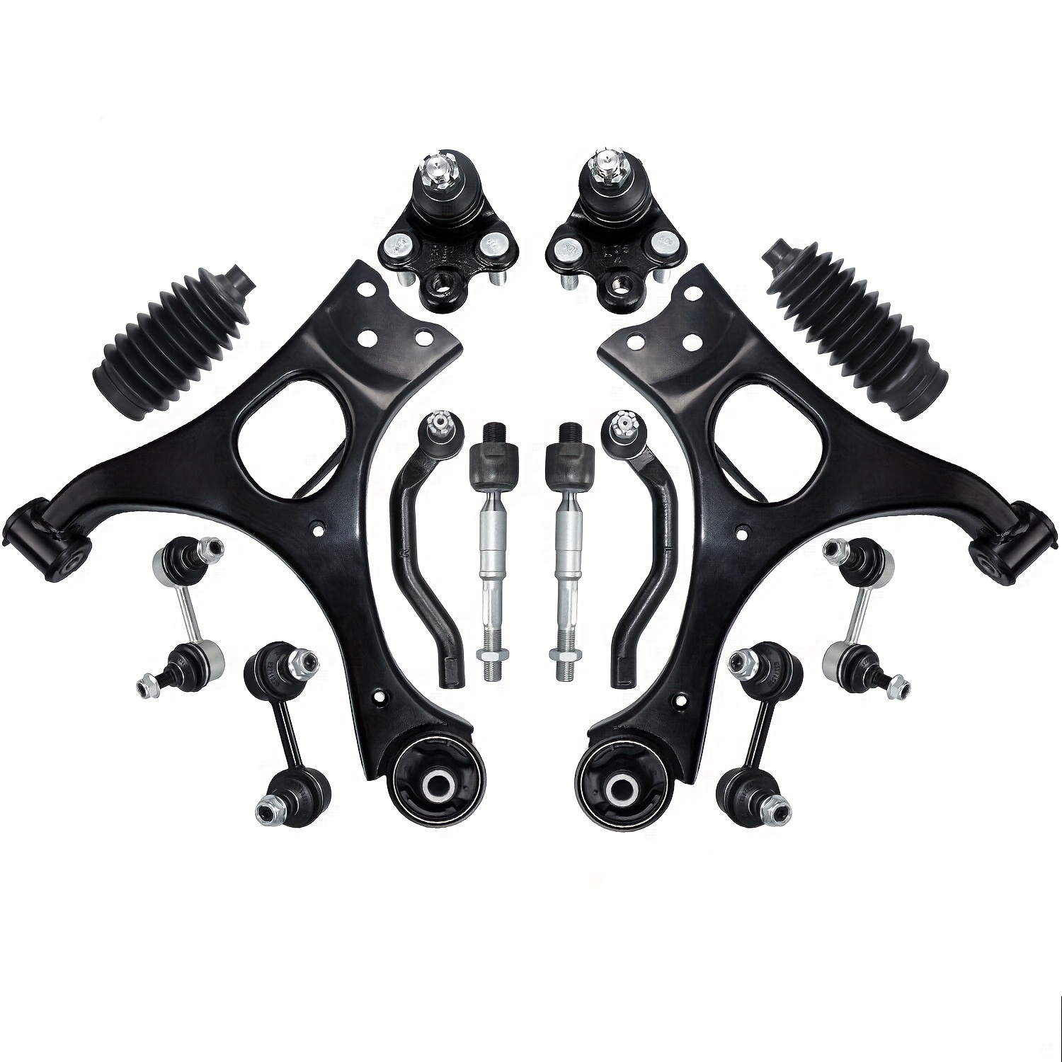 TEMU 14pcs Front Lower Control Arm Bar Links Suspension Tie Kit For 2006 2007 2008 2009 2010 2011 All Non-si Models
