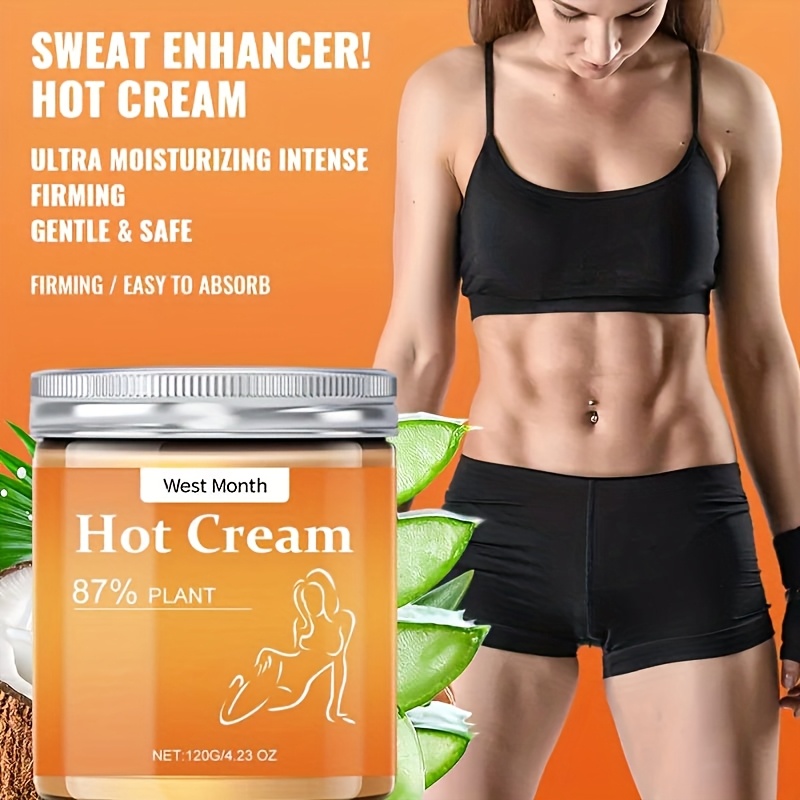 of hot cream designed for   men and women this lotion enhances exercise by promoting sweat it provides long lasting moisture and   the skin on   thighs and the abdomen making it suitable for   skin type Product details 3