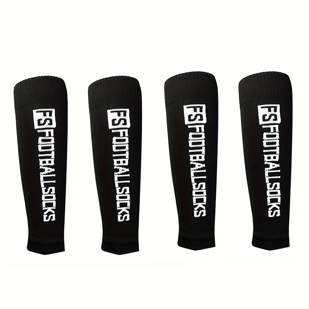 E-shop 2 Paar Fußballsocken Beinlinge Anti-Rutsch Schweißabsorbierend Atmungsaktiv Lauf Sport Beinlinge, Schweißresistent