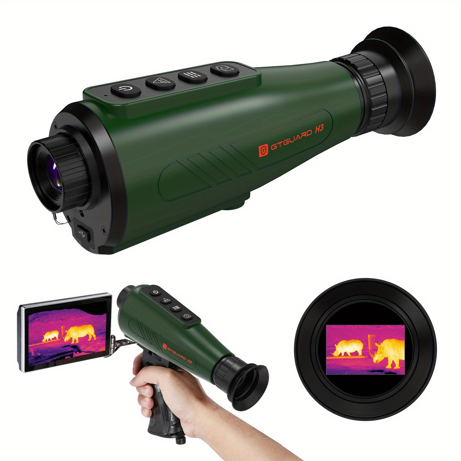 GTGUARD H3 4k HD Thermal Imaging Scope, 0.32