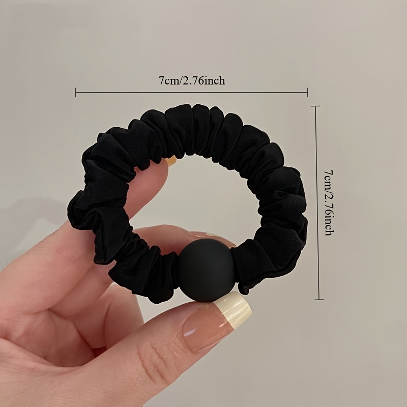 2pcs Korean-Style Minimalist Geometric Small Intestine Hair Ties