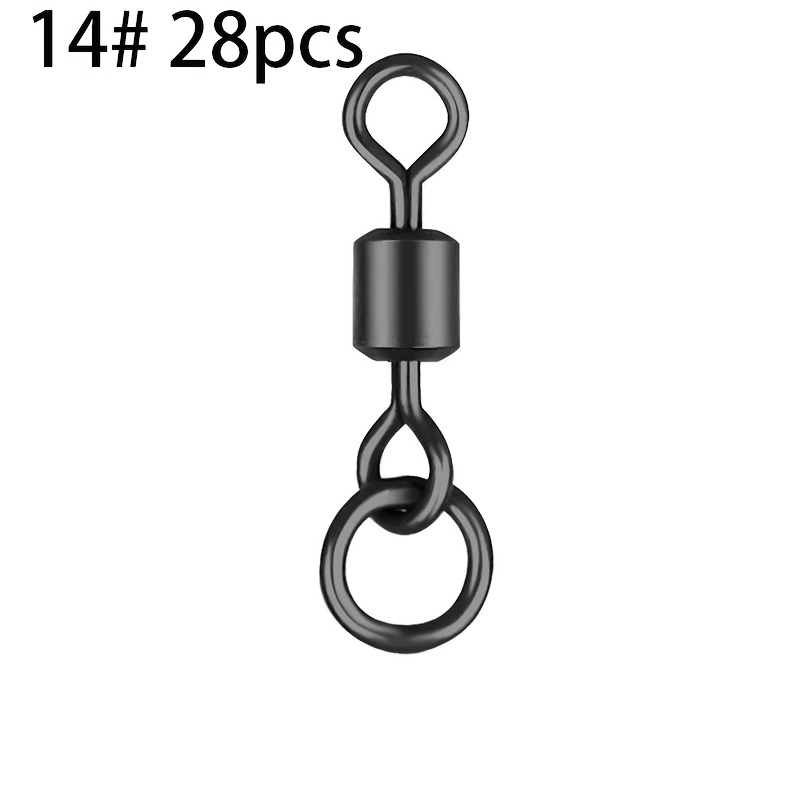 TEMU 28 pezzi Accessori da pesca alla carpa europea con anello a 8 lettere e connettore a , piccoli componenti e forniture, americana e connettore