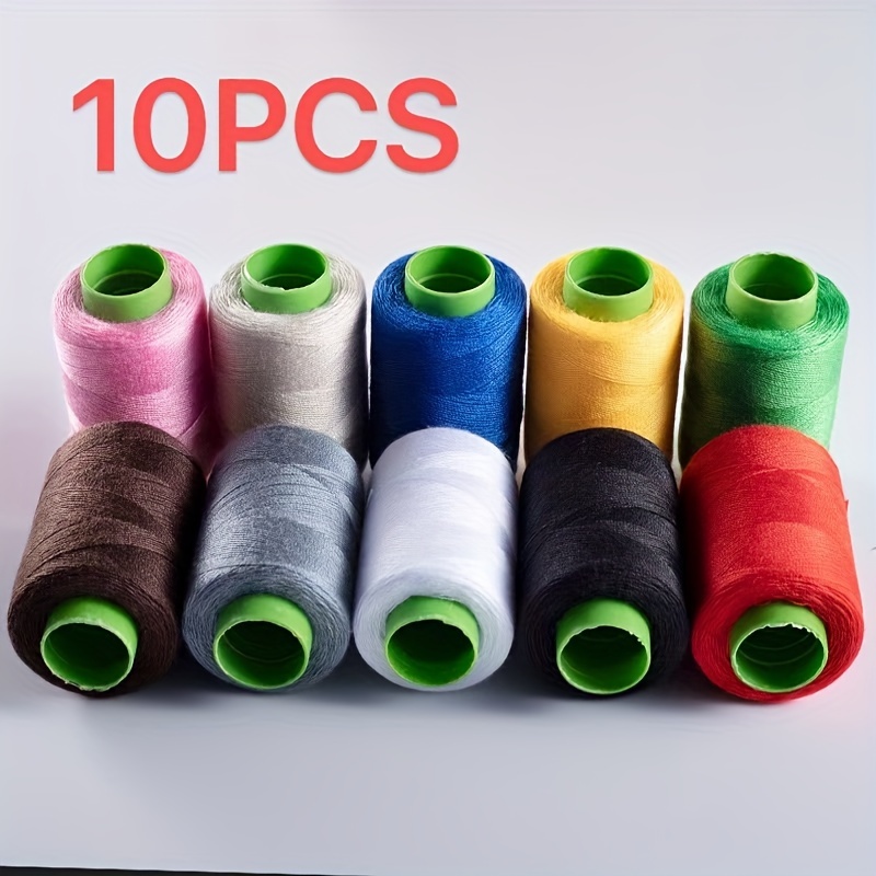 

10-pack Nylon Sewing Thread, 100% Nylon, Assortment, Ideal For Handmade & Machine Sewing, Small Rolls For Clothing & Home Fabric Crafting