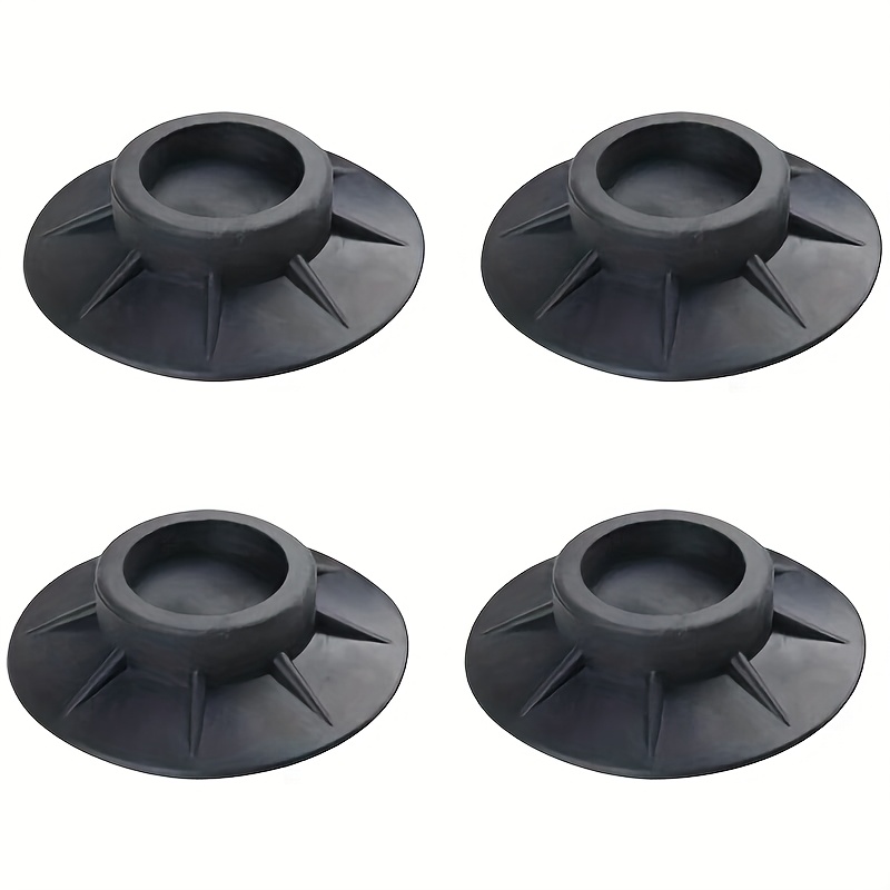 E-shop 4 Stück Anti-Vibrations-Waschmaschineneinsätze - Rutschfeste Stoßdämpfungsfüße zur Geräuschreduzierung & Schutz, Passend für Frontladerwascher,