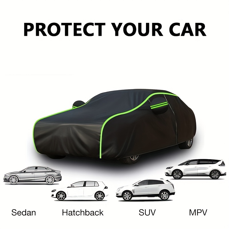 

Housse de Voiture en Polyester Premium - Protection Complète, Résistante au Soleil & Épaissie pour et - Convient à la Plupart des Modèles, Housse de Voiture, Couverture de Neige