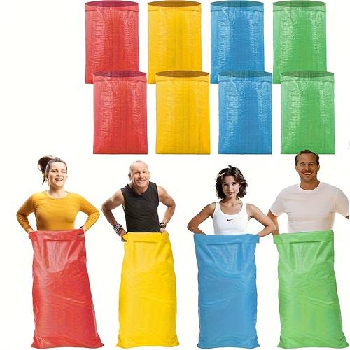 5pcs random color extra large durable family interactive potato sack kangaroo hop game mat size 23 62 40 94 inches suitable for outdoor courtyard lawn games kangaroo ideal for outdoor leisure