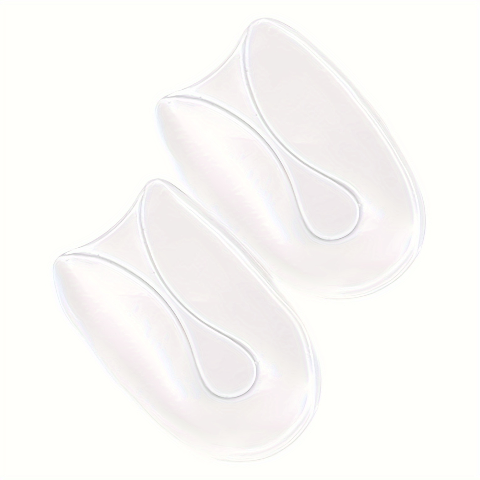 

4-pcs U-shaped Silicone Heel Cups, Heel Pads, Cushioning And Shock-absorbing Support For Women