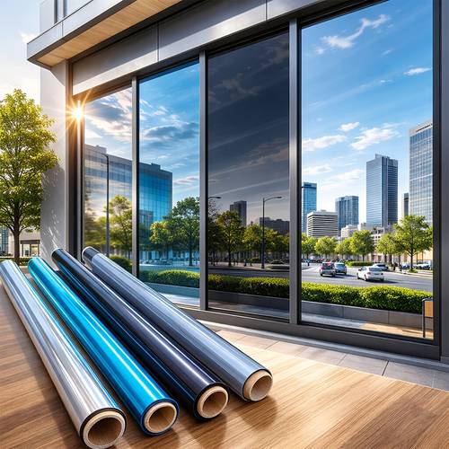 Artikelbild klebstofffreie, statisch haftende fenster-folie zur wärmeisolierung, sonnenschutz, kühlung sichtschutz für wohnzimmer, schlafzimmer, balkon, büro