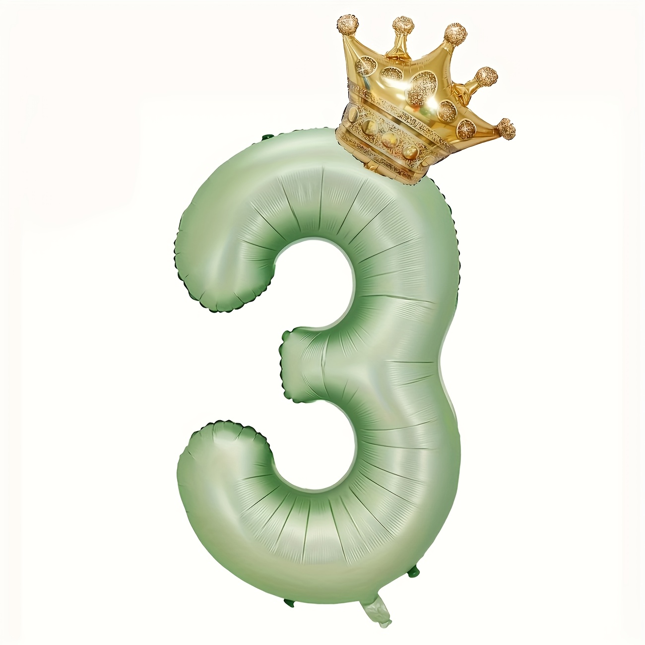 2pcs 32in Olive Green Digital And Balloons - Numbers 0-9, Birthday Party Decoration Balloons, Suitable For Wedding, New Year, Anniversary Decoration, Durable Film Material, Easy To Inflate