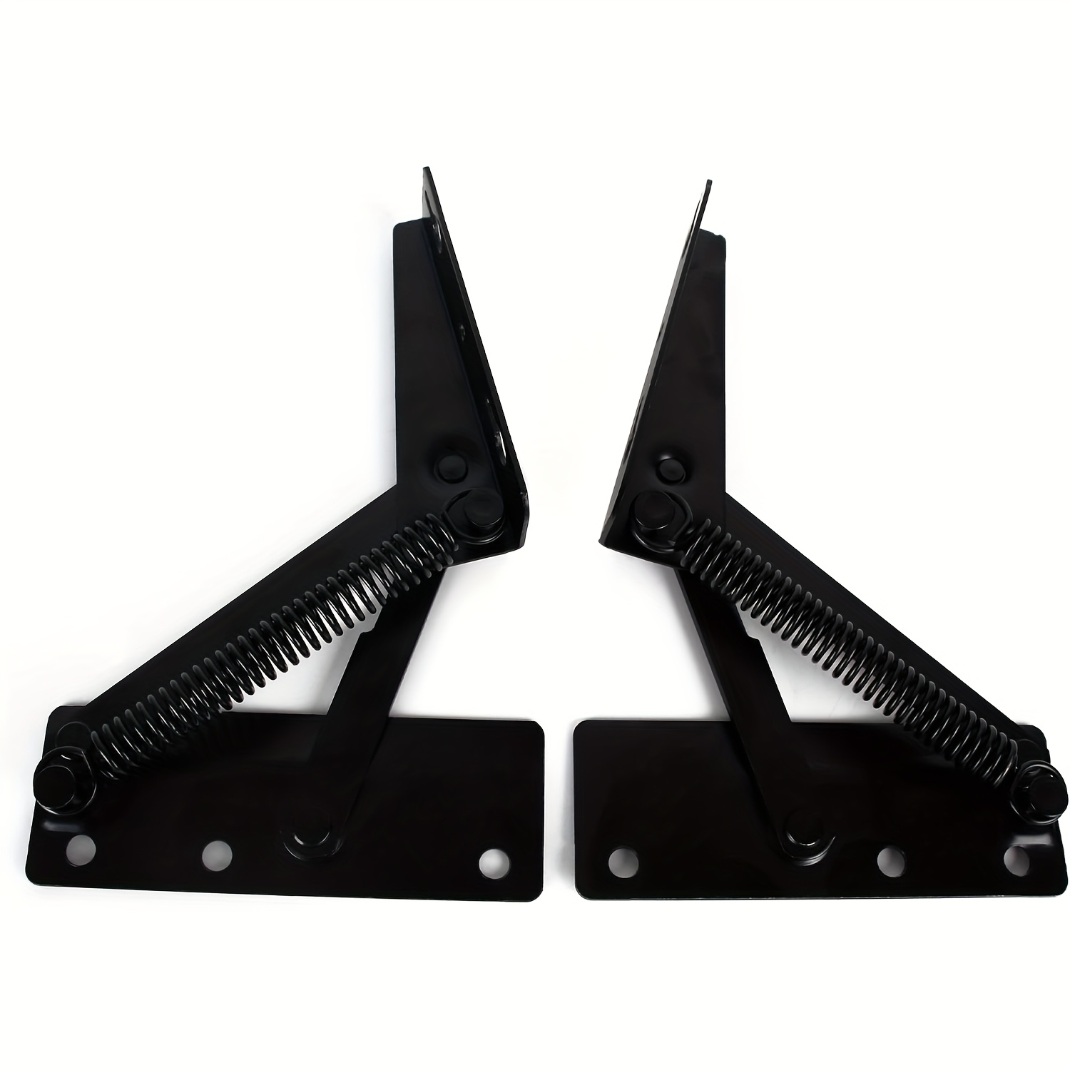 80 Degree Collapsible Lifting Support With Black Spring Hinge - Bench Seat Hinge, Elevator Top Hinge, Workbench Hinge - Miscellaneous (shelf Supports And Stands)