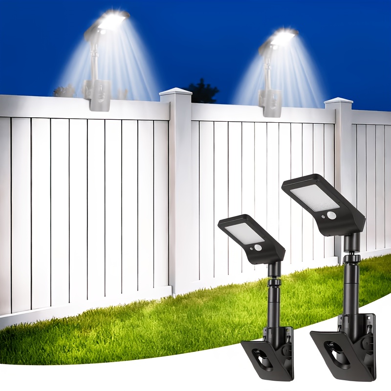 TEMU Solar Outdoor Lights | Clip On Solar Lights, 6500k, For Chain Link Fence, Garden, Deck, Gutter, Christmas Decorations