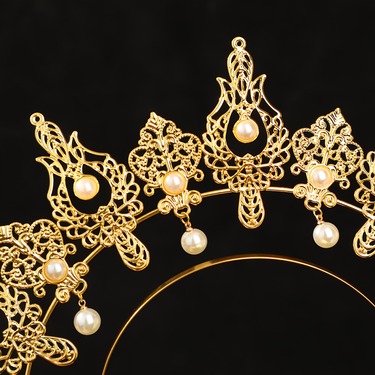 Luxury Baroque Beaded Headband Pendant Tassel