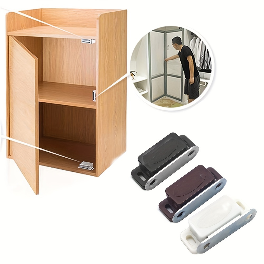 Jiayi P - Cierres magnéticos para puerta de escritorio, cierre magnético  para armario, cierre magnético de bronce para armario de cocina o armario  en