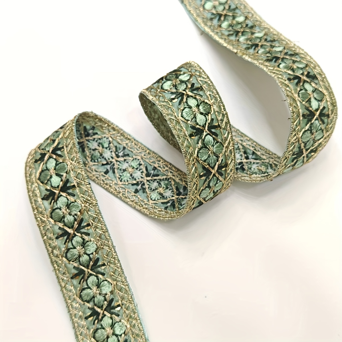 Decorative Lace Size 2 Per Pack Width 2.5cm Sequins Embroidery Petal Lace Clothing Shoes Bags
