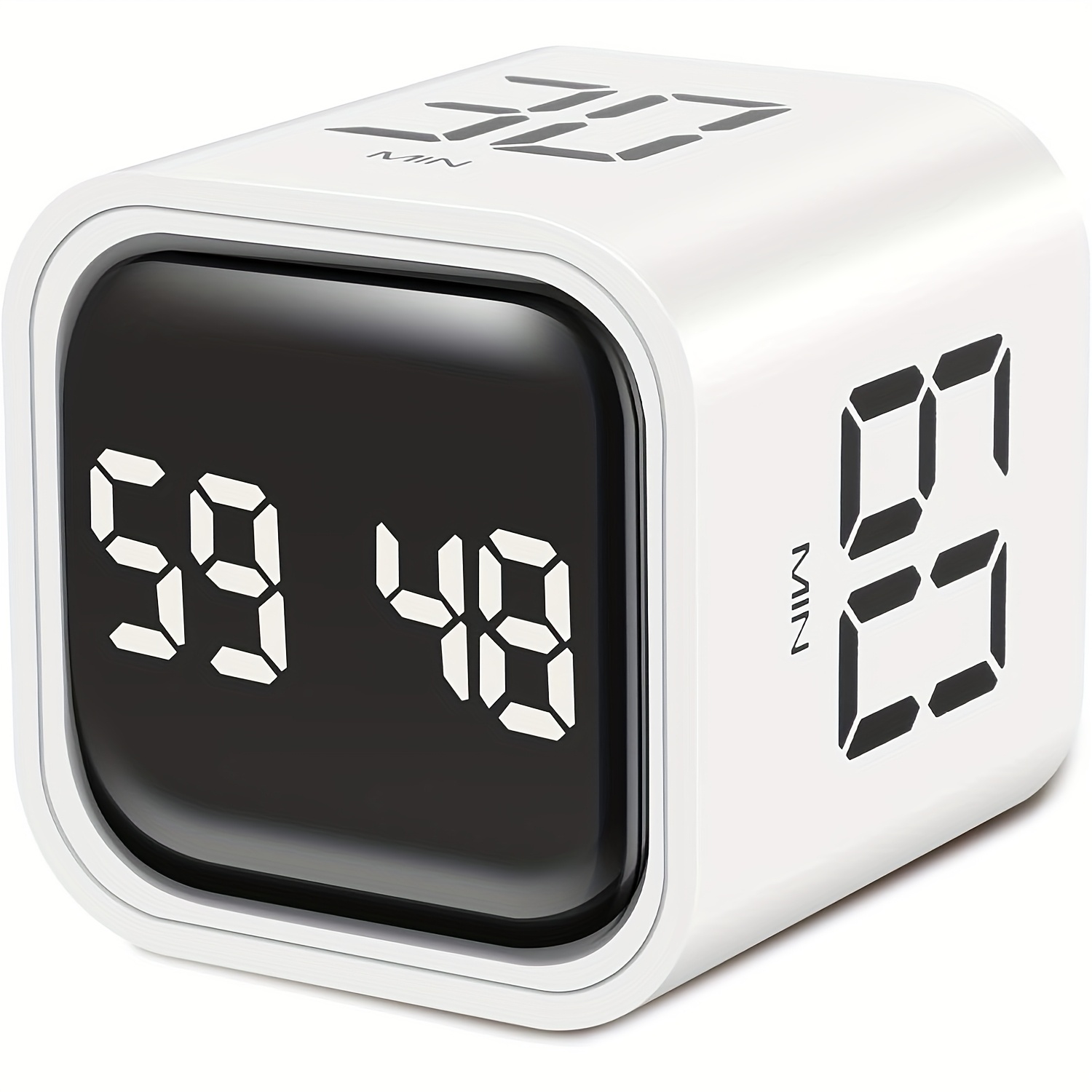 TEMU Cube Timer - Digitale Zakformaat Stopwatch & Timer met Groot Display, /Trillende Meldingen, Tracker, Meerdere Kleuropties