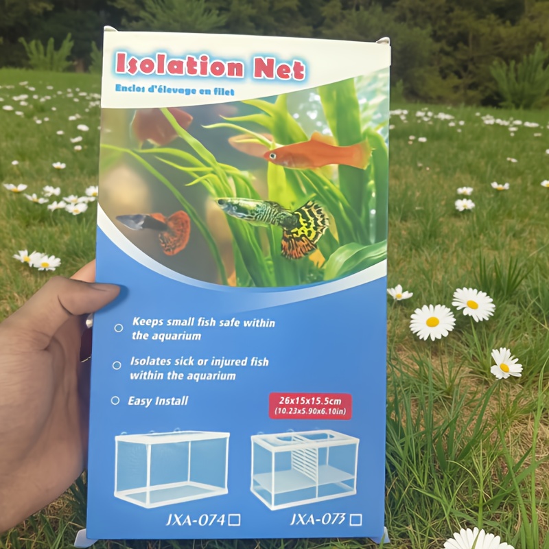 E-shop Aquarium-Brutnetz, Fischbrutkasten mit Saugnapf, Fisch-Isolierbox, Nylonnetz-Fischbrutkasten, Isolationsnetz, geeignet für die