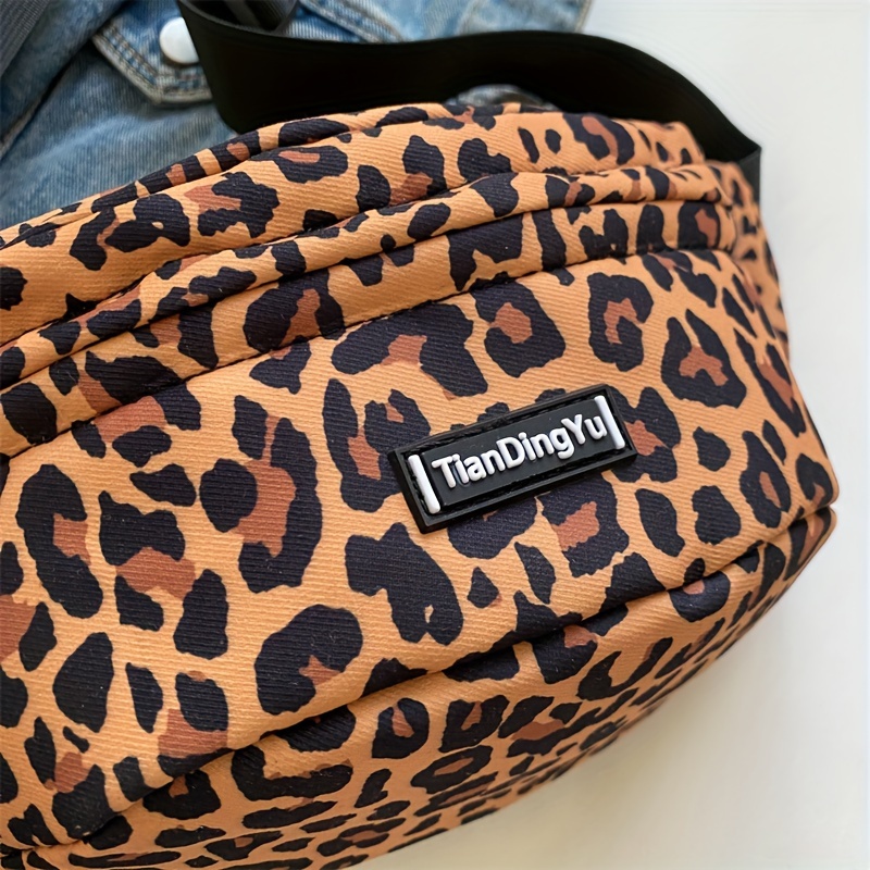 fashion leopard print womens waist street waist bag - Temu Norway