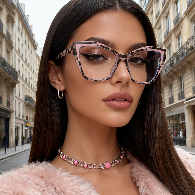 E-shop Y2K Cat Eye Shaped Modebrille für Damen und Herren, Elegante Retro Trendy Vielseitige Mode Street Photography Dekoration, Alltagskleidung,