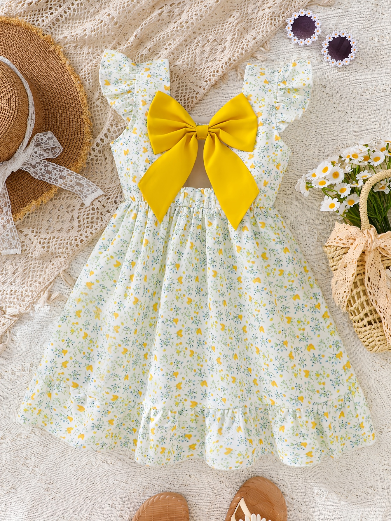 girl dress yellow sold on Temu United States