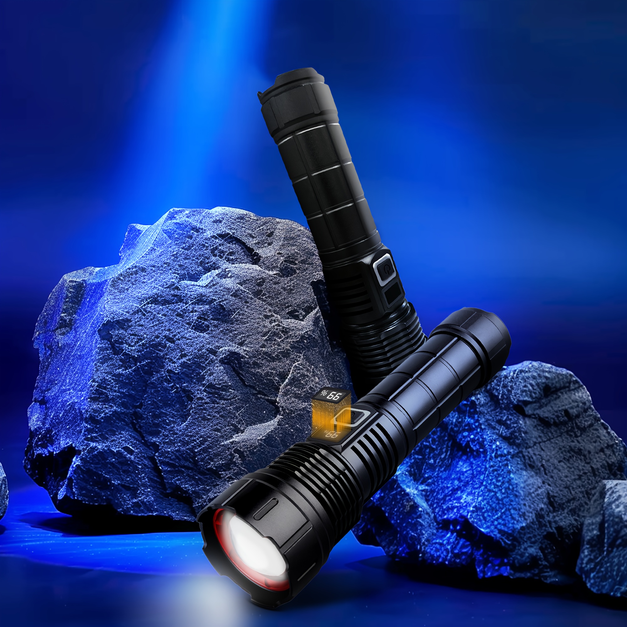 

Led Flashlights, High Powered Super Bright Tactical Flashlight, Rechargeable, Zoomable Waterproof Flash Lights For Emergency, Outdoor, Home, Camping, Hiking