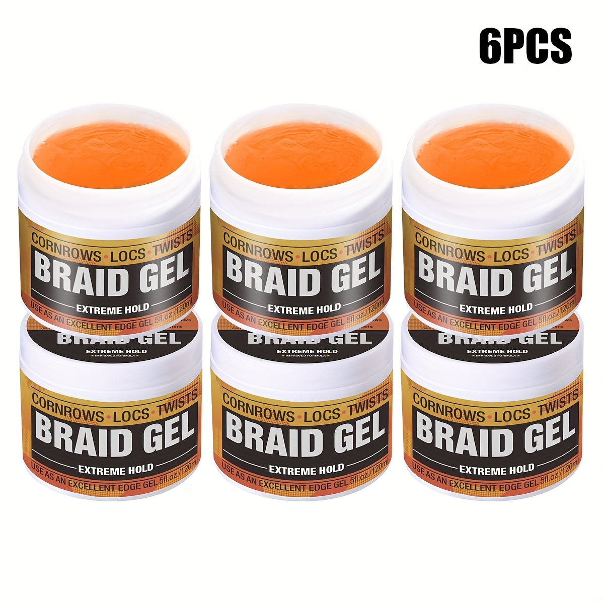 TEMU Braid Gel, | Hydrating & Refreshing, Suitable For Ponytails, Twists, And More. Smooth & Style Braids, Locks, And Cornrows